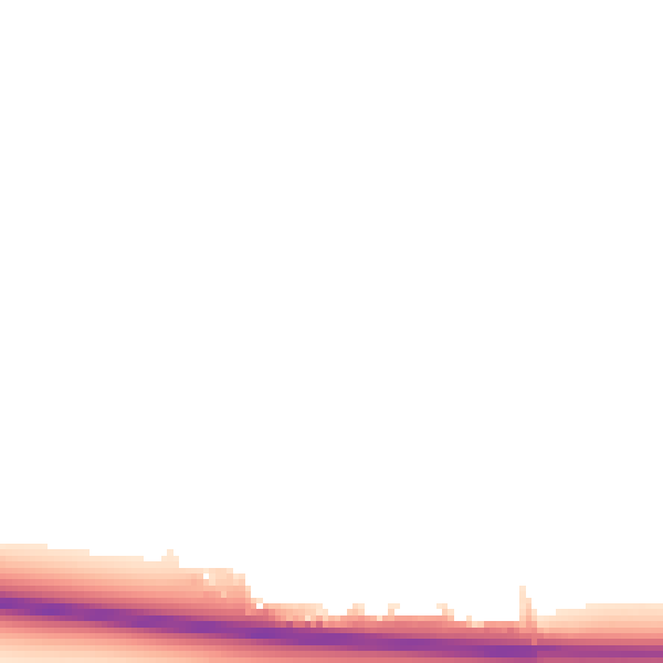 Night-time road noise heatmap for HU15 2EW