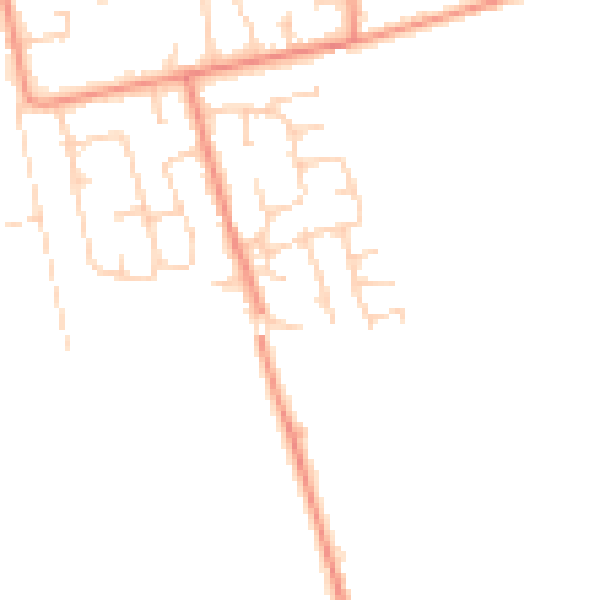 Daytime road noise heatmap for HU15 2FD