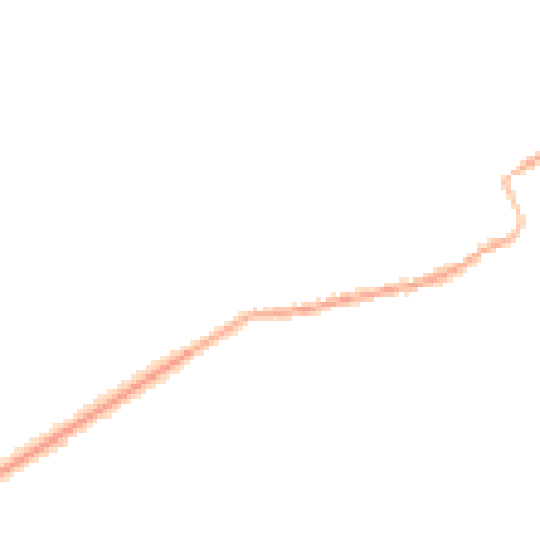 Night-time road noise heatmap for HU15 2FU