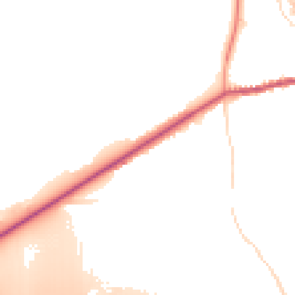 Daytime road noise heatmap for HU15 2NU