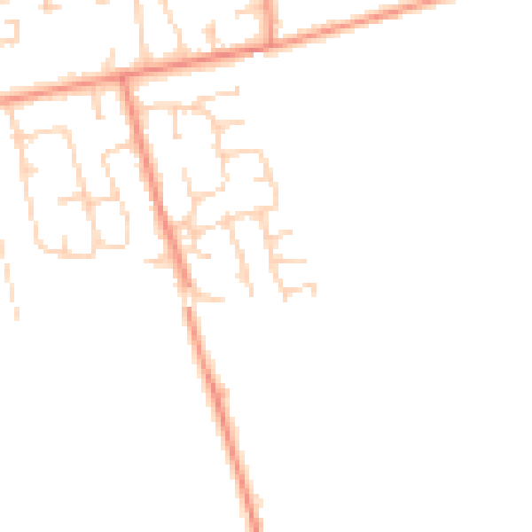 Daytime road noise heatmap for HU15 2YB