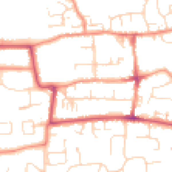 Daytime road noise heatmap for HU16 4AB