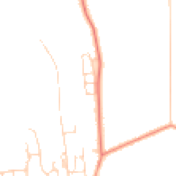 Daytime road noise heatmap for HU16 4BX