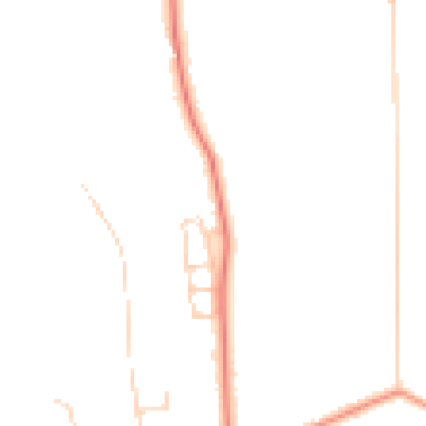 Daytime road noise heatmap for HU16 4DQ