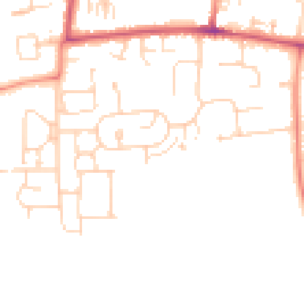 Daytime road noise heatmap for HU16 5BH