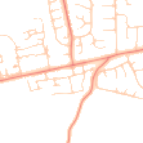 Daytime road noise heatmap for HU16 5DB