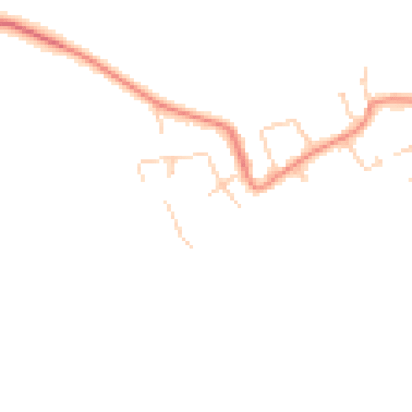 Daytime road noise heatmap for HU16 5GA