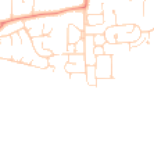 Daytime road noise heatmap for HU16 5HA