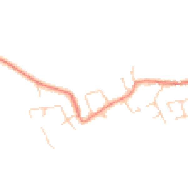 Daytime road noise heatmap for HU16 5TN