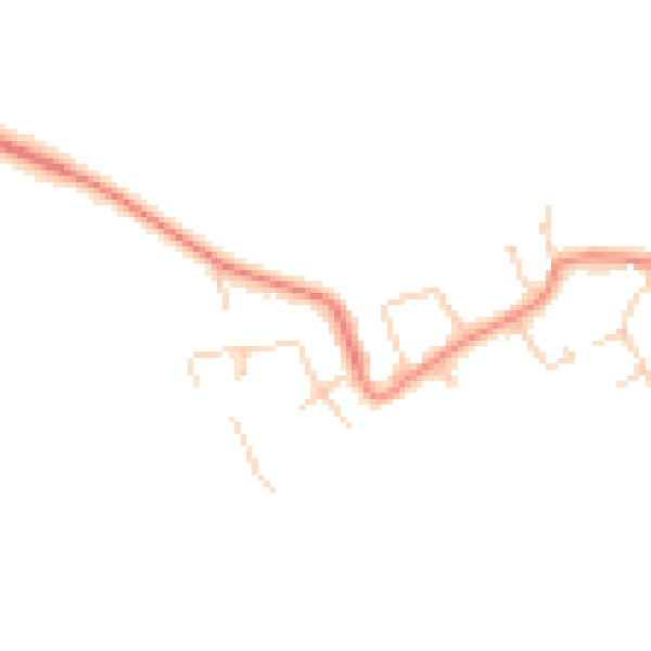 Daytime road noise heatmap for HU16 5TW