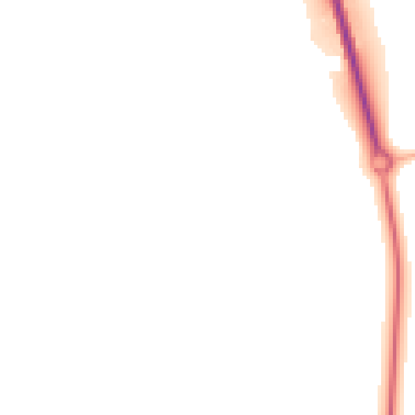 Night-time road noise heatmap for HU16 5UD