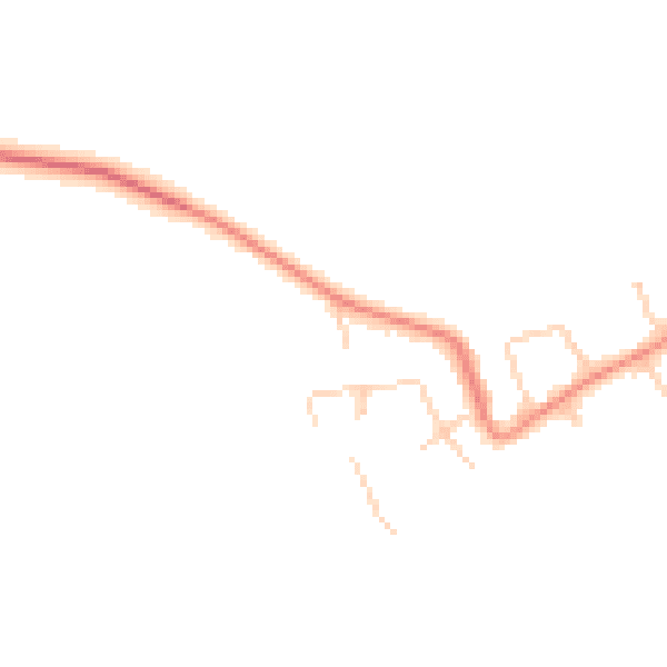 Daytime road noise heatmap for HU16 5UE