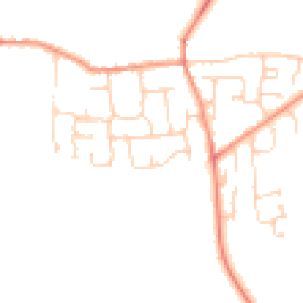 Daytime road noise heatmap for HU17 5NB