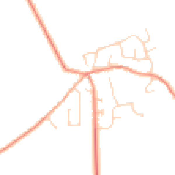 Daytime road noise heatmap for HU17 7FR