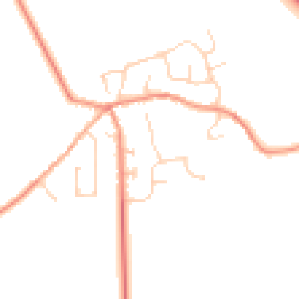 Daytime road noise heatmap for HU17 7SD
