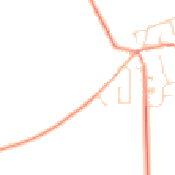 Daytime road noise heatmap for HU17 7SE