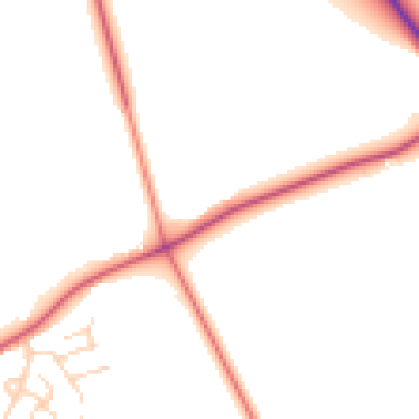 Daytime road noise heatmap for HU17 8RR