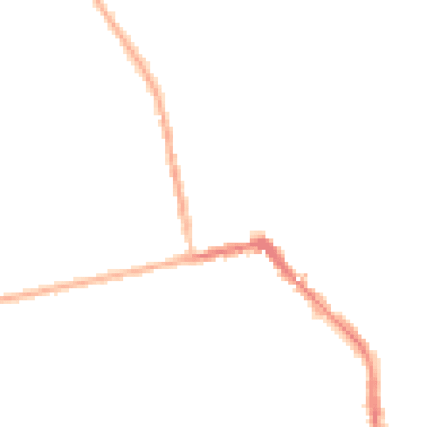 Night-time road noise heatmap for HU19 2AD