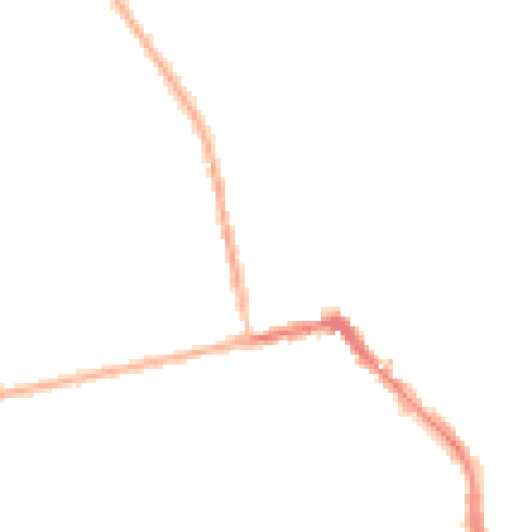Night-time road noise heatmap for HU19 2AE