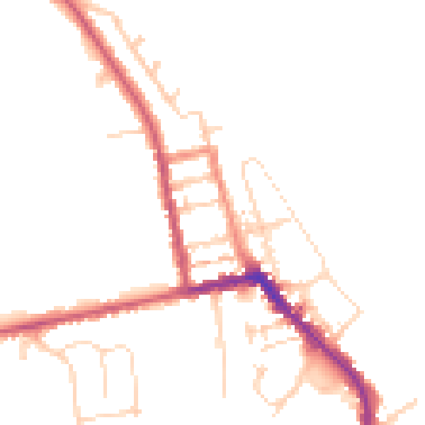 Daytime road noise heatmap for HU19 2AH