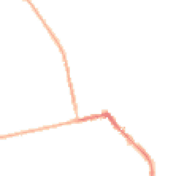 Night-time road noise heatmap for HU19 2AH