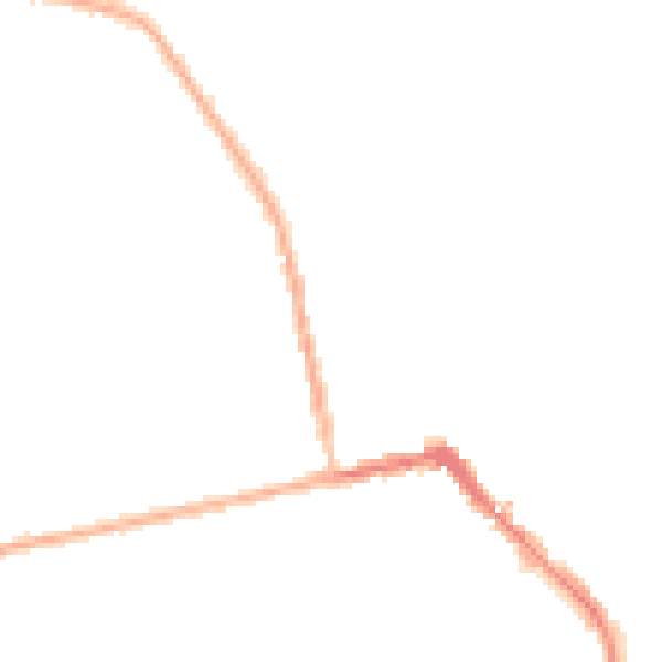Night-time road noise heatmap for HU19 2AN
