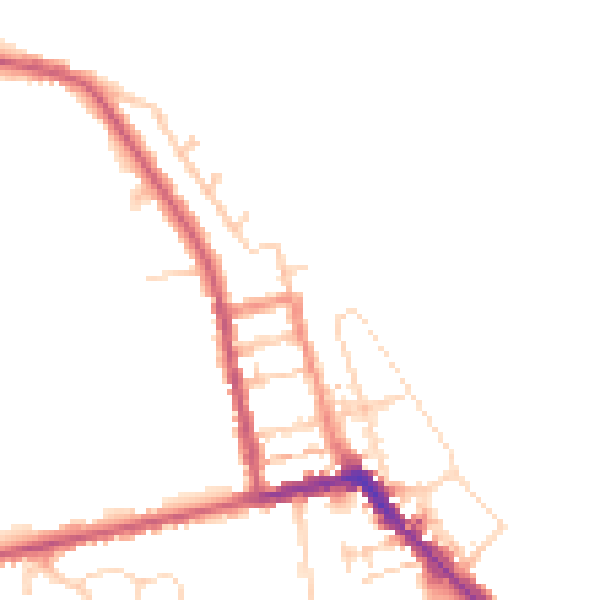 Daytime road noise heatmap for HU19 2AR