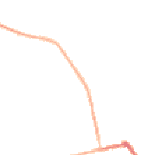 Night-time road noise heatmap for HU19 2AX