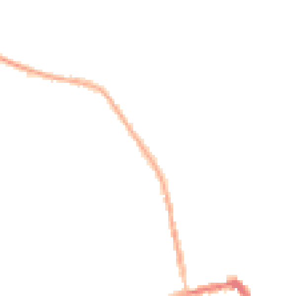 Night-time road noise heatmap for HU19 2AY