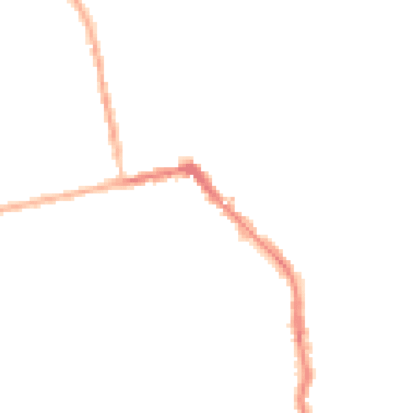 Night-time road noise heatmap for HU19 2BL