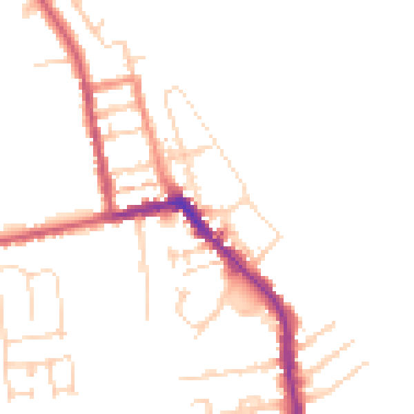 Daytime road noise heatmap for HU19 2DL