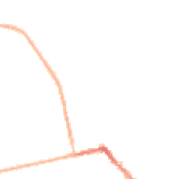Night-time road noise heatmap for HU19 2DS