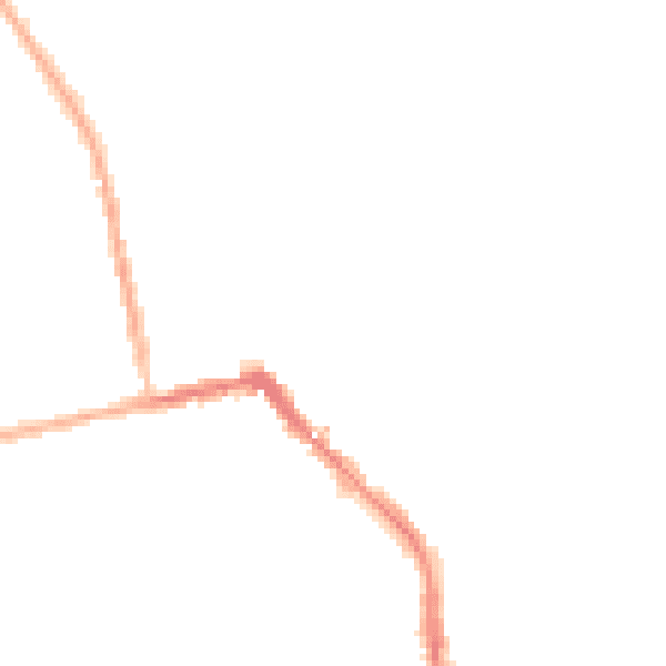 Night-time road noise heatmap for HU19 2DW