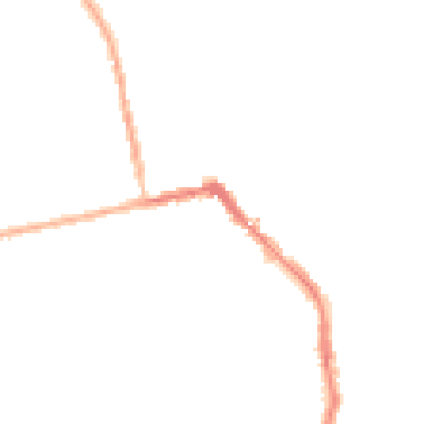 Night-time road noise heatmap for HU19 2GA