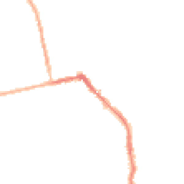Night-time road noise heatmap for HU19 2HB