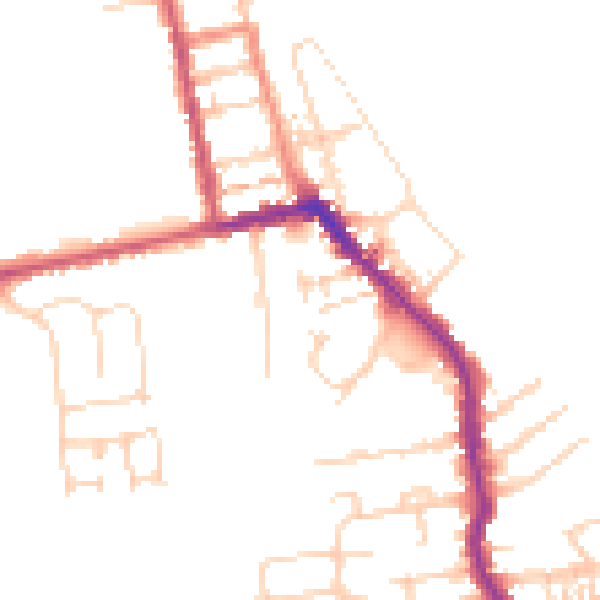 Daytime road noise heatmap for HU19 2HD