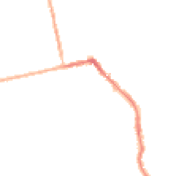 Night-time road noise heatmap for HU19 2HD