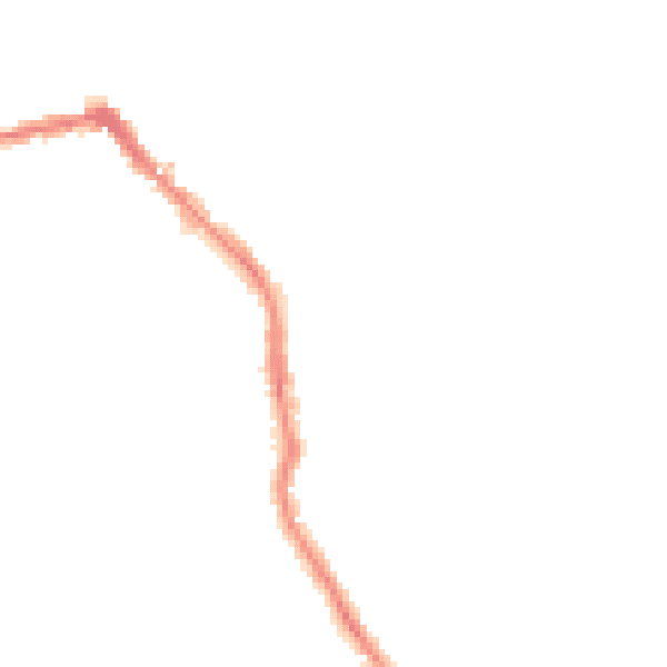 Night-time road noise heatmap for HU19 2HL