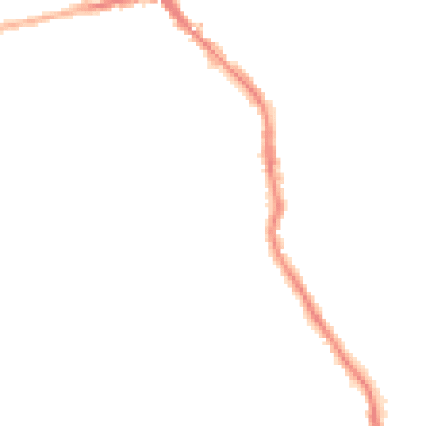 Night-time road noise heatmap for HU19 2LA