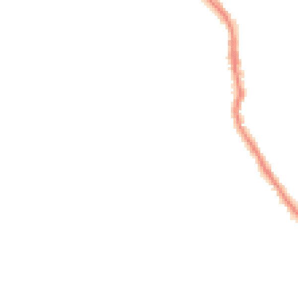 Night-time road noise heatmap for HU19 2LY