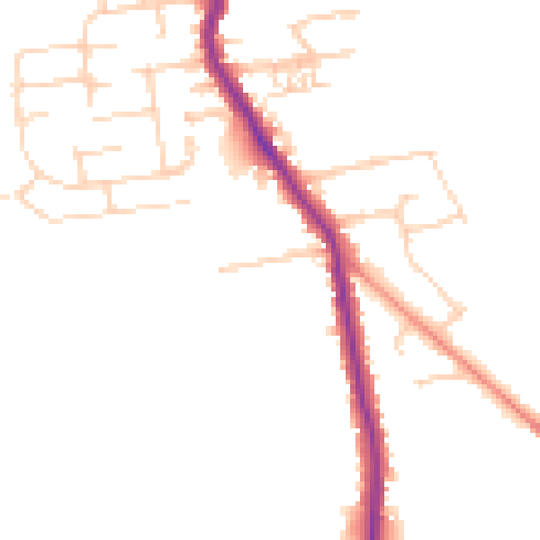 Daytime road noise heatmap for HU19 2PG
