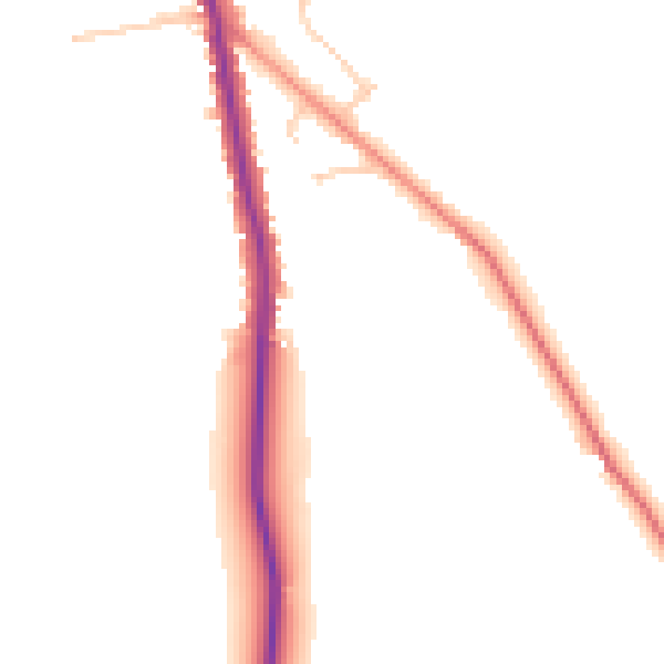 Daytime road noise heatmap for HU19 2PR
