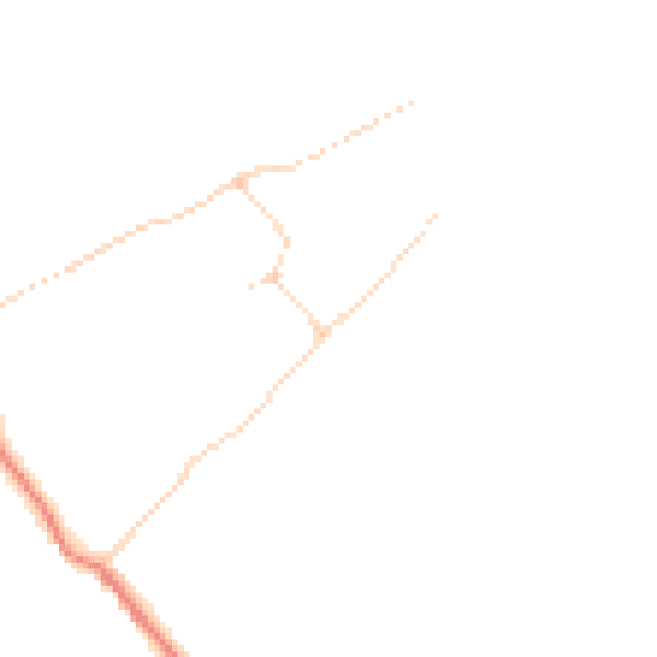 Daytime road noise heatmap for HU19 2QY