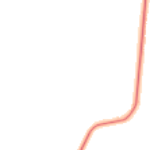 Night-time road noise heatmap for HU19 2RU