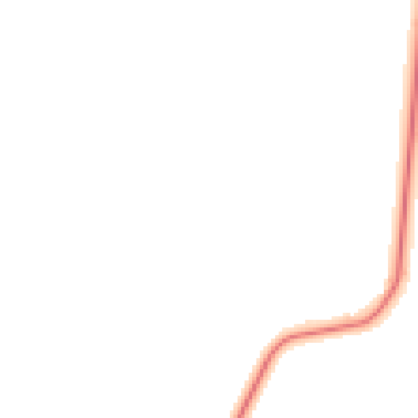 Night-time road noise heatmap for HU19 2RX