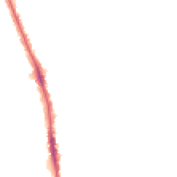 Night-time road noise heatmap for HU5 1EY