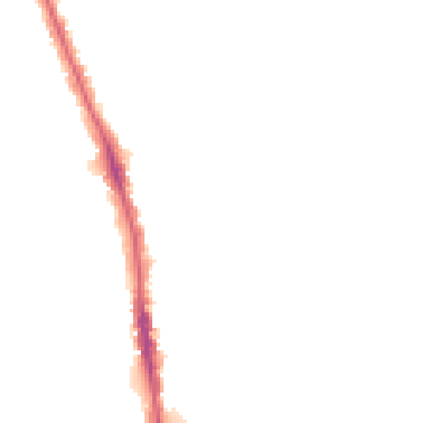 Night-time road noise heatmap for HU5 1HB