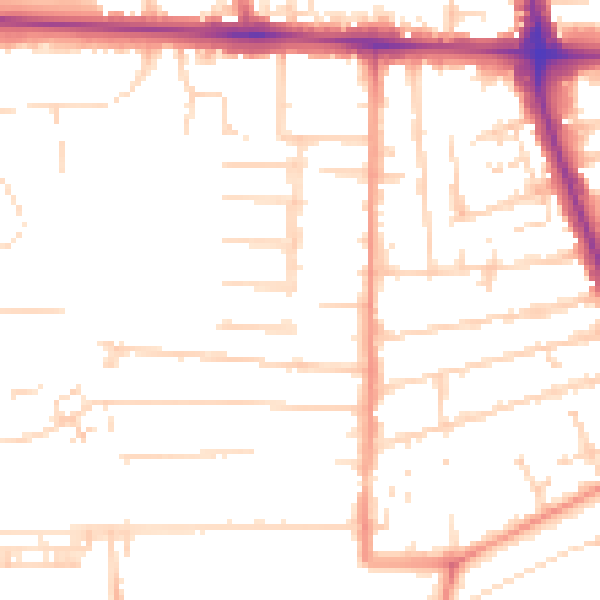 Daytime road noise heatmap for HU5 2HD