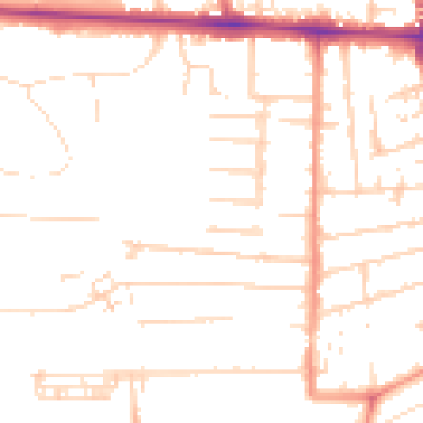 Daytime road noise heatmap for HU5 2HN