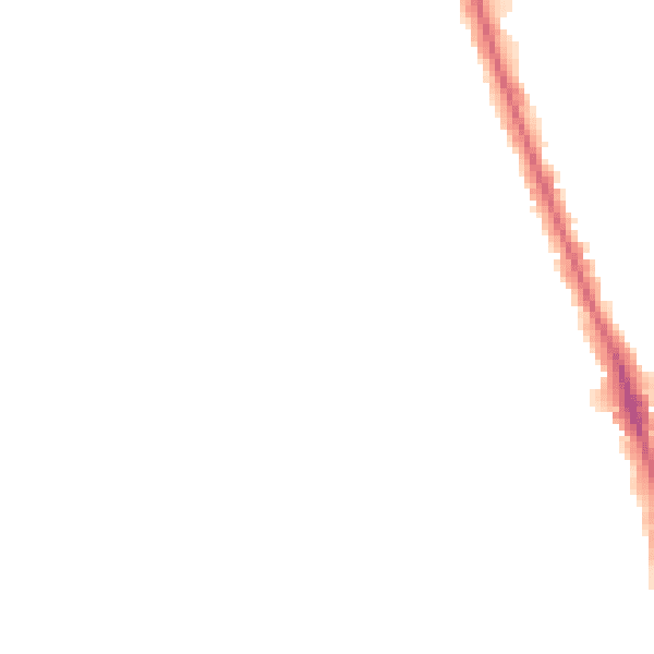 Night-time road noise heatmap for HU5 2SQ